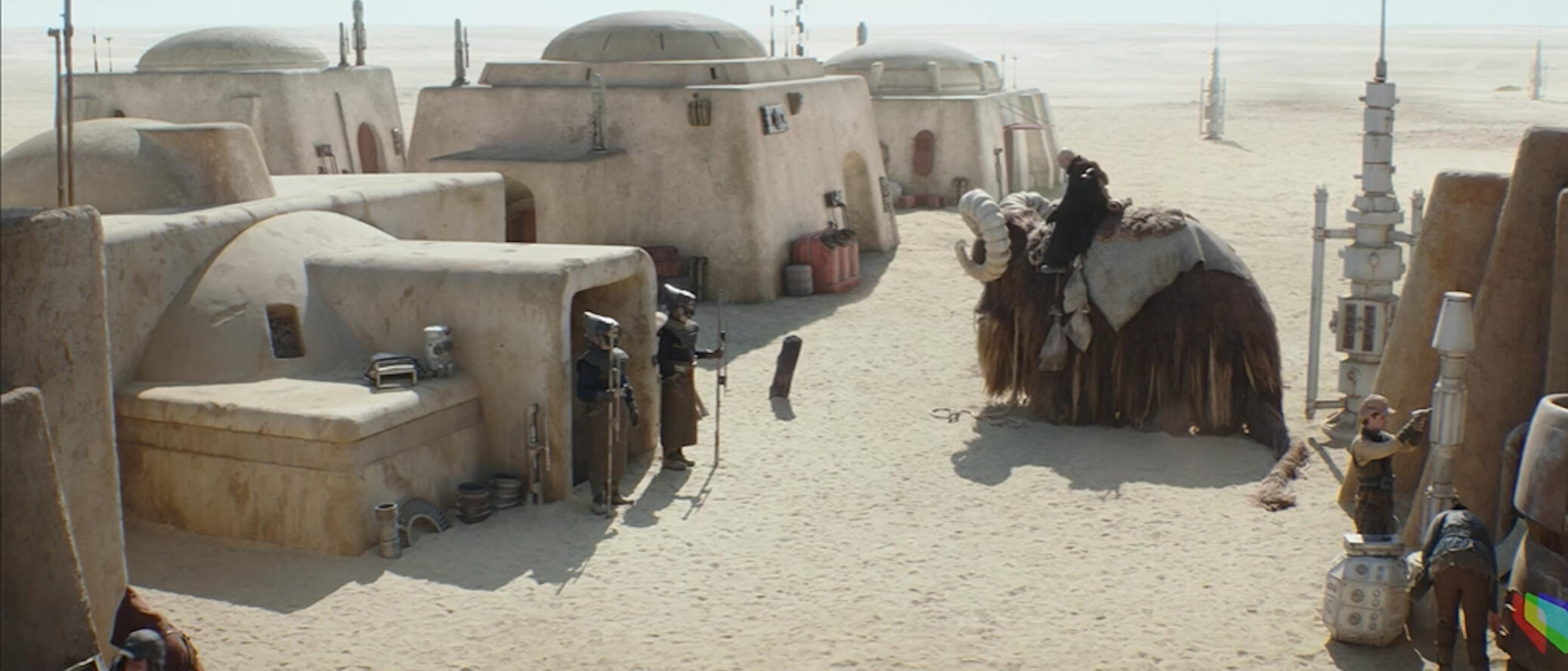 Background asset look development and shot lighting.