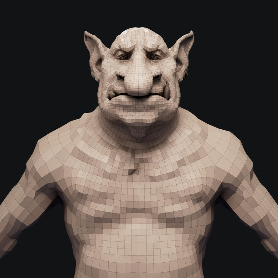 Troll wireframe